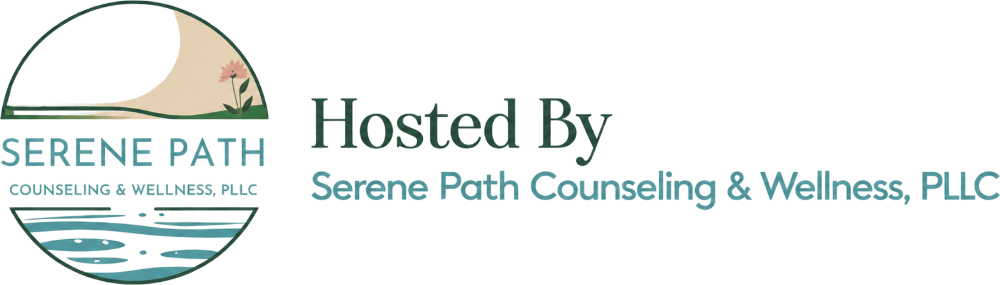 Serene Path logo. Hosted by Serene Path Counseling & Wellness